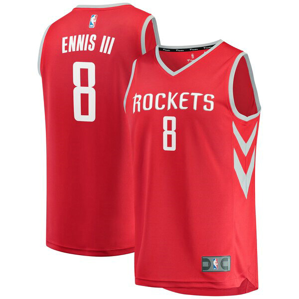 Maillot nba Houston Rockets Icon Edition Homme James Ennis 8 Rouge